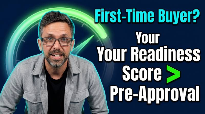 Couple reviewing financial documents and a readiness checklist at a kitchen table before applying for mortgage pre-approval