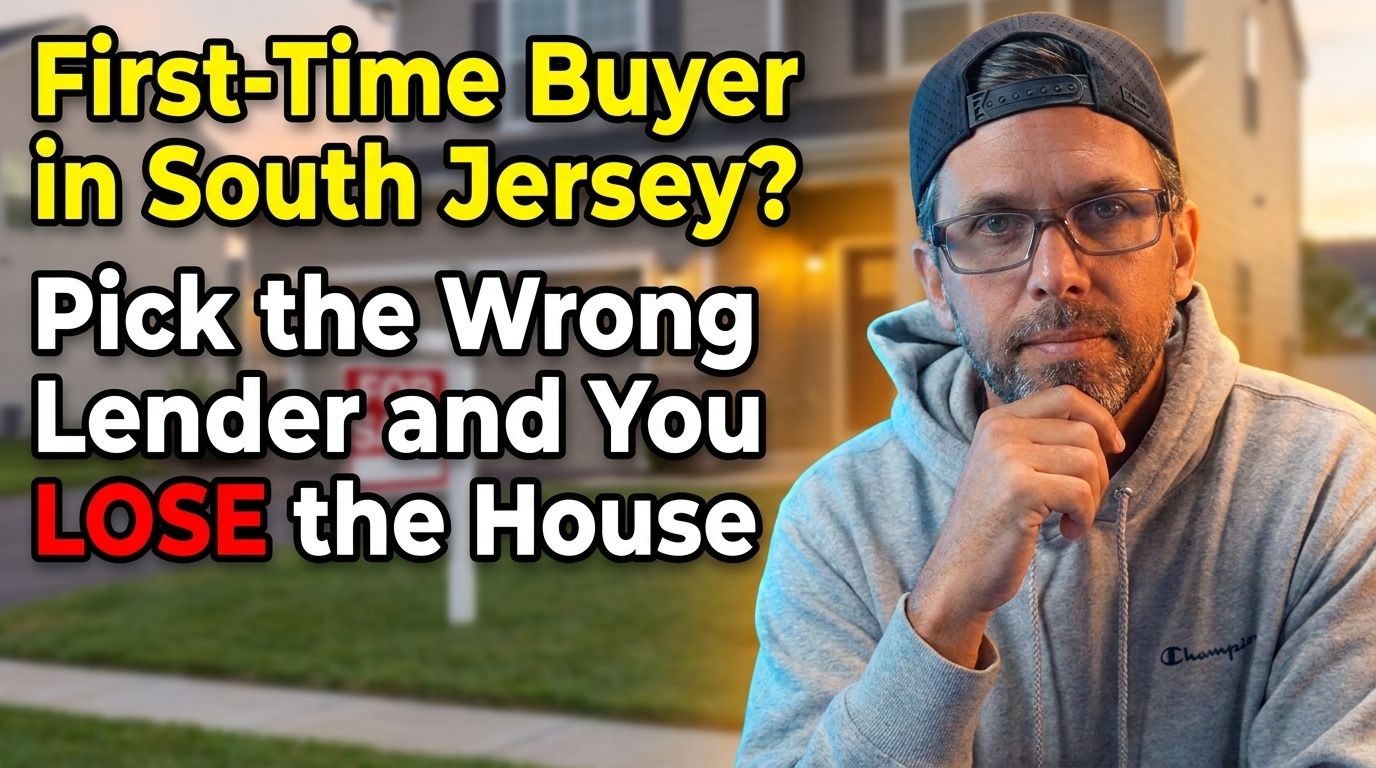 First-time home buyer meeting with a mortgage lender in South Jersey to review loan options and down payment assistance