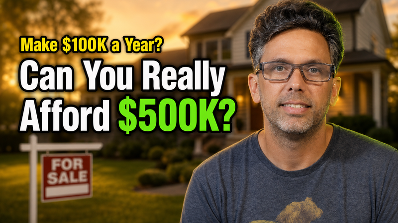 South Jersey home with a calculator and property tax documents illustrating the real cost of a $500K house on a $100K salary